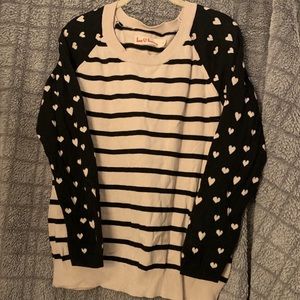 Love Hanna Andersson Heart & Stripe Sweater XL